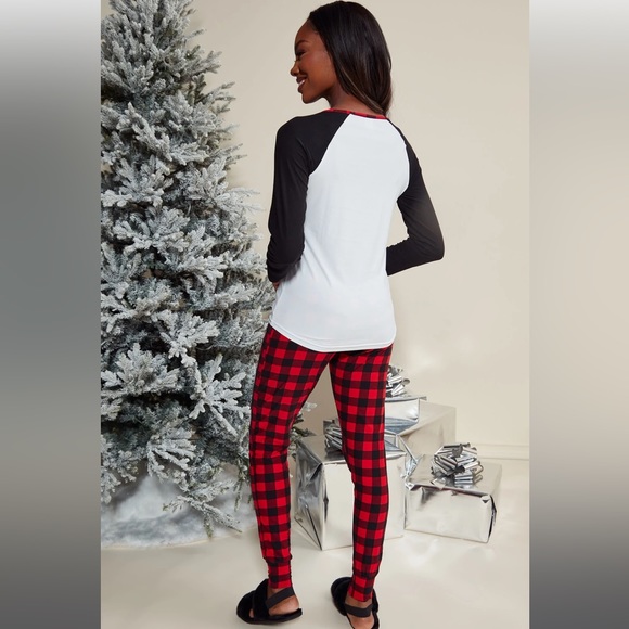 Make It Reindeer PJ Pant Set - Red/combo - Picture 3 of 6